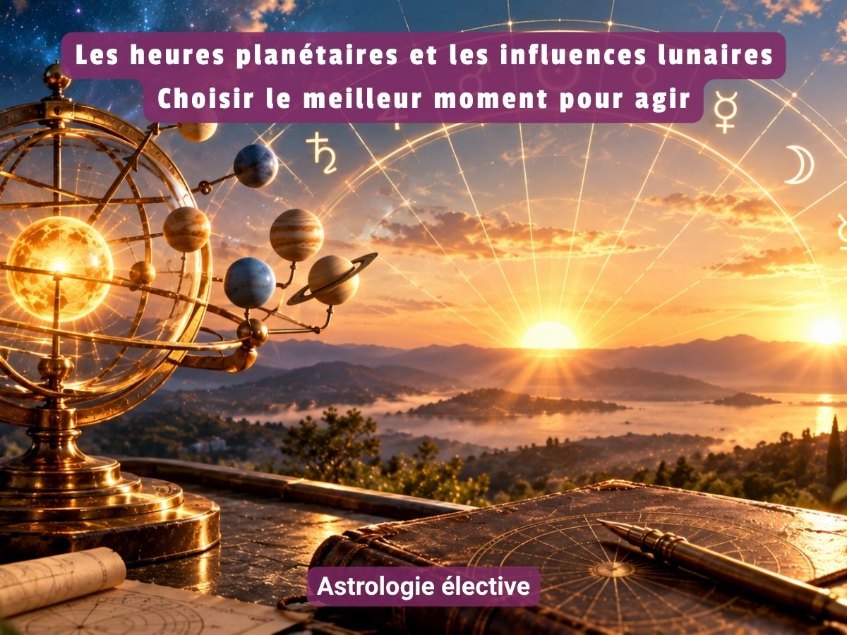 Choisir le bon moment pour agir, formation sur les heures planétaires et les influences de la Lune