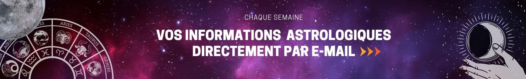 Informations astrologiques par e-mail