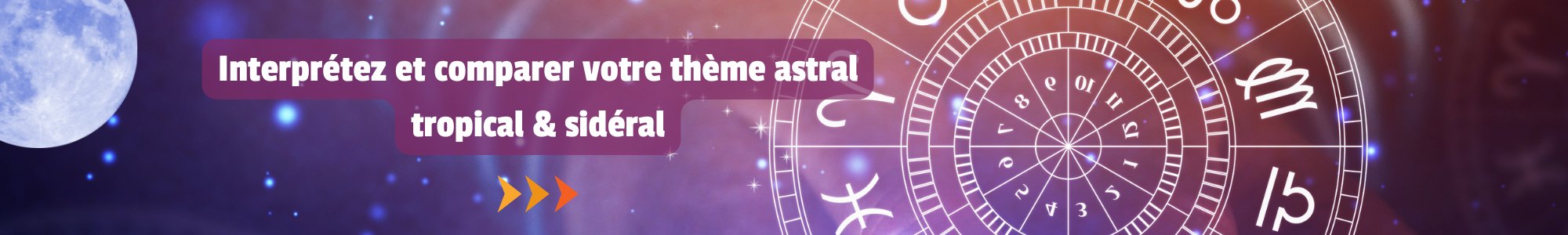 Calculer et comparer votre thème astral tropical et sidéral